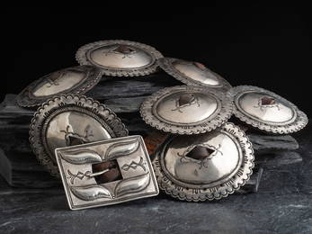 Navajo First Phase Ingot Concha Belt