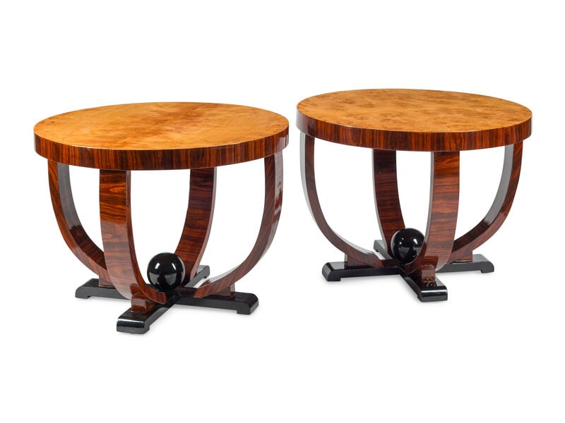 A Pair of Art Deco Style Part-Ebonized Tables (1 of 3)