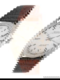 ROLEX, REF. 1002 STAINLESS STEEL VINTAGE 'OYSTER PERPETUAL' WATCH, CIRCA 1960: ROLEX, REF. 1002 STAINLESS STEEL VINTAGE 'OYSTER PERPETUAL' WATCH, CIRCA 1960 Maker: Rolex Model: Oyster Perpetual Reference number: 1002 Serial number: 434683 Year: Circa 1960 Case size: Approx. 34 m