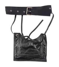 CELINE, LEATHER BELT BAG