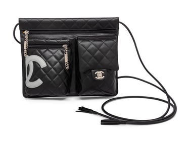 CHANEL, LINGE CAMBON CROSSBODY BAG