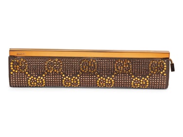 TOM FORD FOR GUCCI, CRYSTAL LOGO EMBELLISHED CLUTCH, 1998