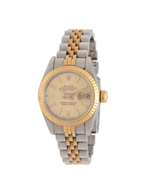 ROLEX, REF. 69173 STAINLESS STEEL AND 18K YELLOW GOLD 'LADY-DATEJUST' WATCH