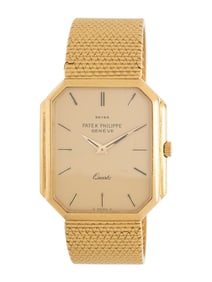 PATEK PHILIPPE, RETAILED BY AND SIGNED 'BEYER', REF. 3853 18K YELLOW GOLD WATCH