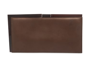 TOM FORD FOR GUCCI, FLAT LEATHER FRAME CLUTCH