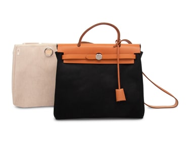 HERMÈS, HERBAG 31 IN BLACK & WHITE