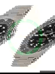 ROLEX, REF. 126610LV STAINLESS STEEL 'SUBMARINER' 'STARBUCKS' WATCH, BOX & PAPERS: ROLEX, REF. 126610LV STAINLESS STEEL 'SUBMARINER' 'STARBUCKS' WATCH, BOX &amp; PAPERS Maker: Rolex Model: Submariner 'Starbucks' Reference number: 126610LV Serial number: Z160D860 Year: Circa 2024 Cas