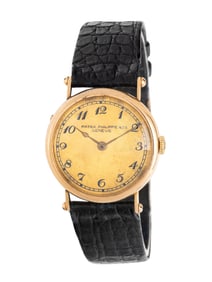 PATEK PHILIPPE, 'PRE-REFERENCE' 18K ROSE GOLD WW1-ERA OFFICER'S WATCH WITH PATEK BUCKLE, CIRCA 1918