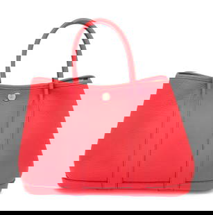 HERMÈS, GARDEN PARTY 30 TOTE: HERMÈS, GARDEN PARTY 30 TOTE Garden Party 30 tote in Bougainvillea Negonda leather with palladium hardware. Label: Hermès Style/Serial Number: N in Square Date: 2010 Country of Origin: Franc