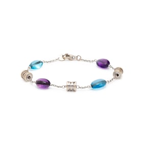 BULGARI, TOPAZ AND AMETHYST 'B.ZERO 1' BRACELET