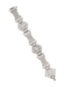 PLATINUM AND DIAMOND BRACELET
