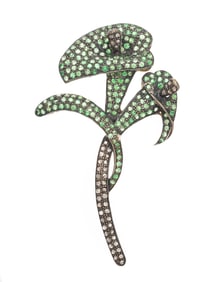 MULTIGEM LILY BROOCH