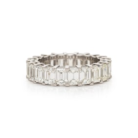 PLATINUM AND DIAMOND ETERNITY RING