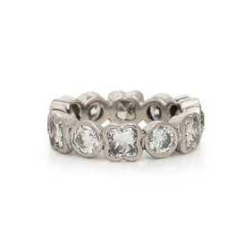 PLATINUM AND DIAMOND ETERNITY RING