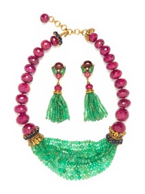 IRADJ MOINI, NECKLACE AND EARRINGS
