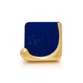 TIFFANY & CO., ELSA PERETTI, LAPIS LAZULI AND YELLOW GOLD 'SPLASH' RING
