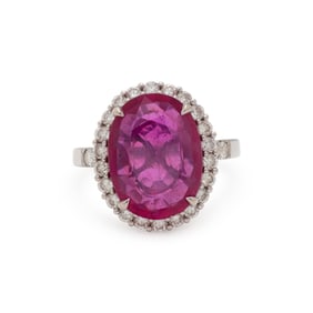 COMPOSITE GEMSTONE AND DIAMOND RING
