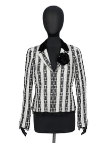 CHANEL, STRIPED TWEED JACKET
