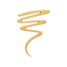 TIFFANY & CO., PALOMA PICASSO, YELLOW GOLD 'SCRIBBLE' BROOCH