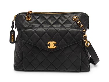 CHANEL, FLAP POCKET SHOULDER BAG