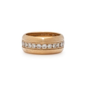 CARTIER, YELLOW GOLD AND DIAMOND RING