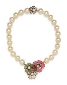 CHANEL, GRIPOIX CAMELLIA CHOKER