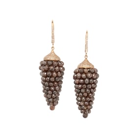 GOLD AND DIAMOND EARRINGS