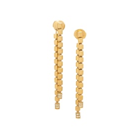 PIAGET, YELLOW GOLD AND DIAMOND EARRINGS