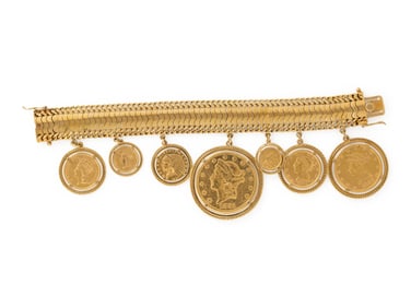 GOLD COIN BRACELET