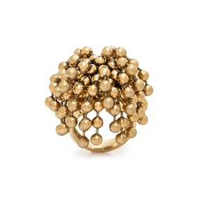 YELLOW GOLD COCKTAIL RING