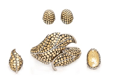 JOHN HARDY, COLLECTION OF SILVER AND GOLD JEWELRY