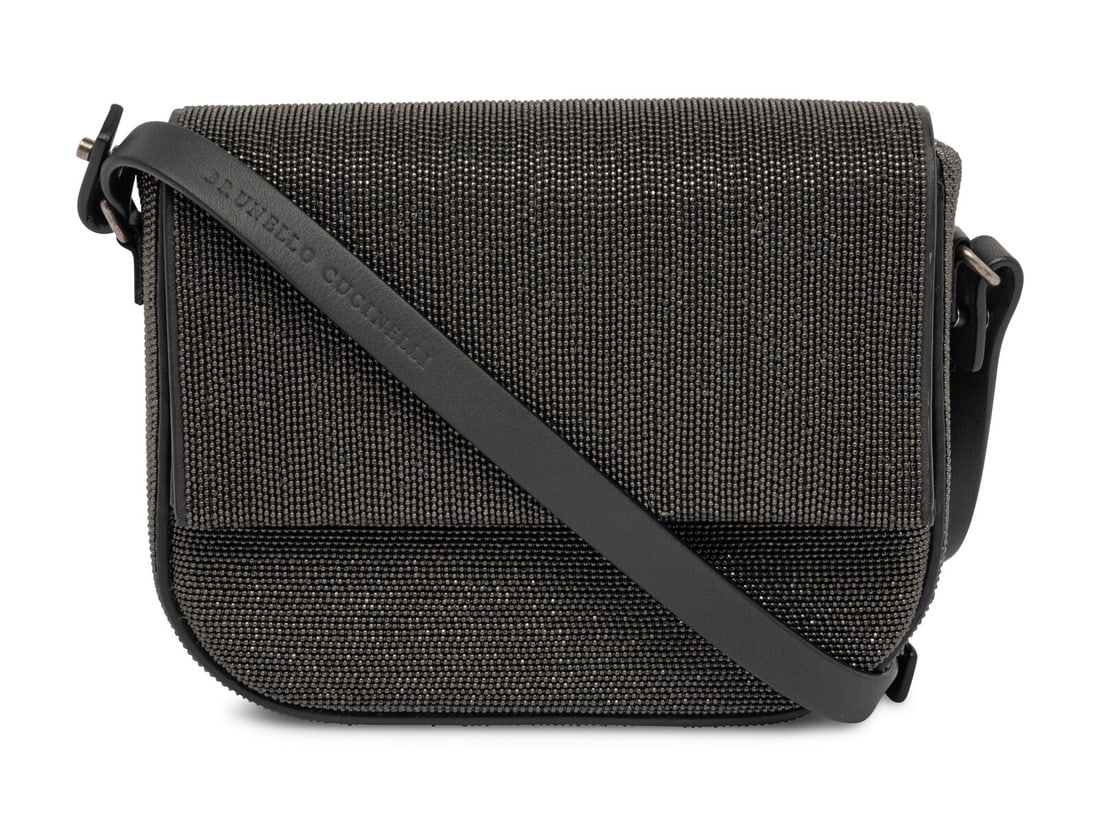 ★関税込み★ BRUNELLO CUCINELLI DARK GREY CROSSBODY BAG Brunello Cucinelli Leather Cross Body Bag | Grey | FARFETCH