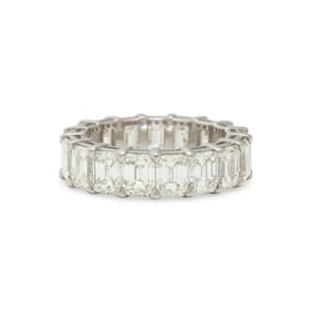 PLATINUM AND DIAMOND ETERNITY RING