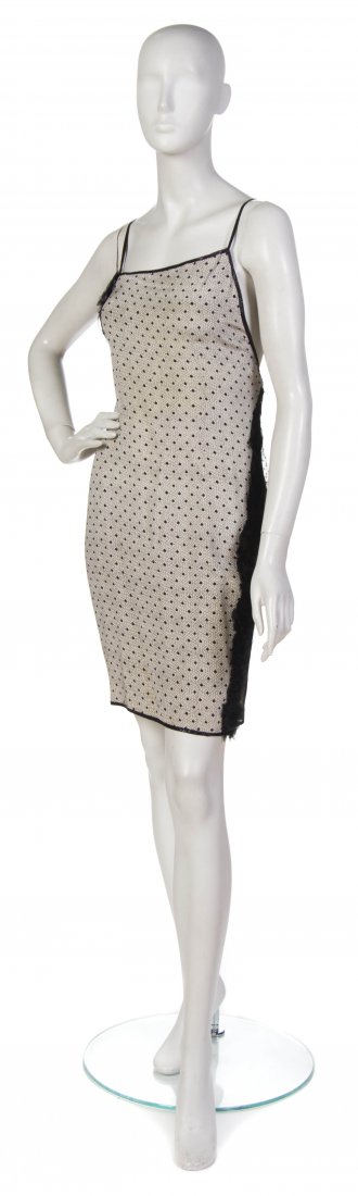 Geoffrey Beene, (American, 1927-2004), Dress: Geoffrey Beene (American, 1927-2004) Dress black and white printed silk size 8.