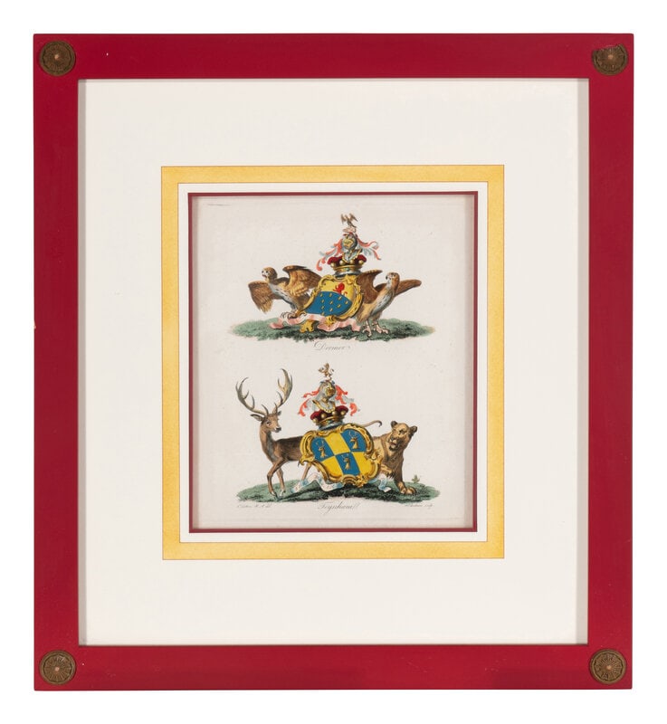 A Set of Ten English Engravings of Coats of Arms (1 of 20)