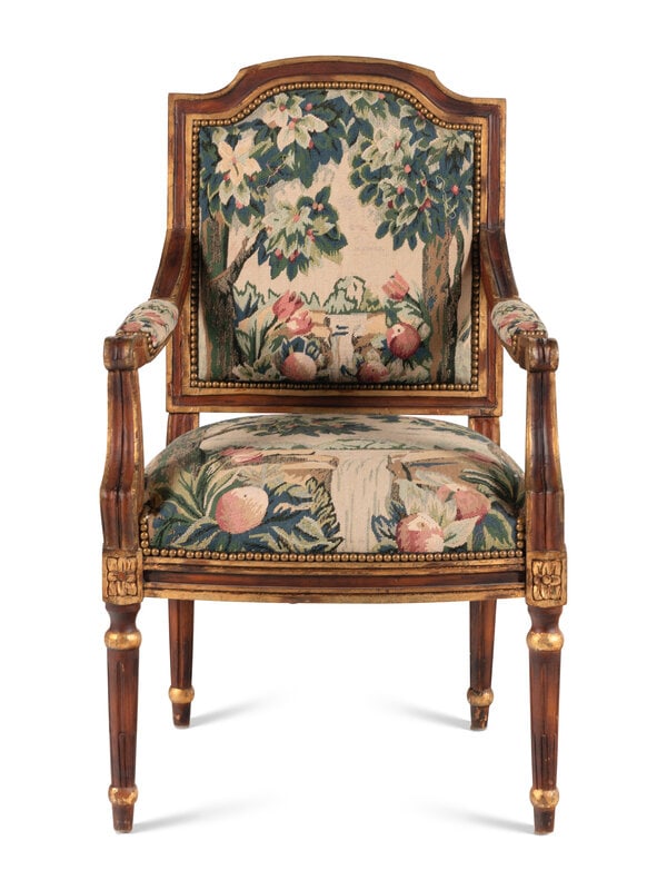 A Louis XV Style Fauteuil with Gros Point Upholstery (1 of 3)