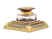 A Napoleon III Boulle Marquetry Inkwell