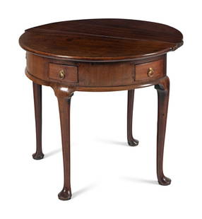 A George II Mahogany Flip-Top Games Table: A George II Mahogany Flip-Top Games Table Mid 18th Century Height 27 x width 32 x depth 16 inches (closed). Property from the Charlecote Antique Store, Kansas City, Missouri This lot is