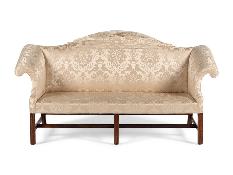 A George III Mahogany Camelback Sofa (1 of 4)