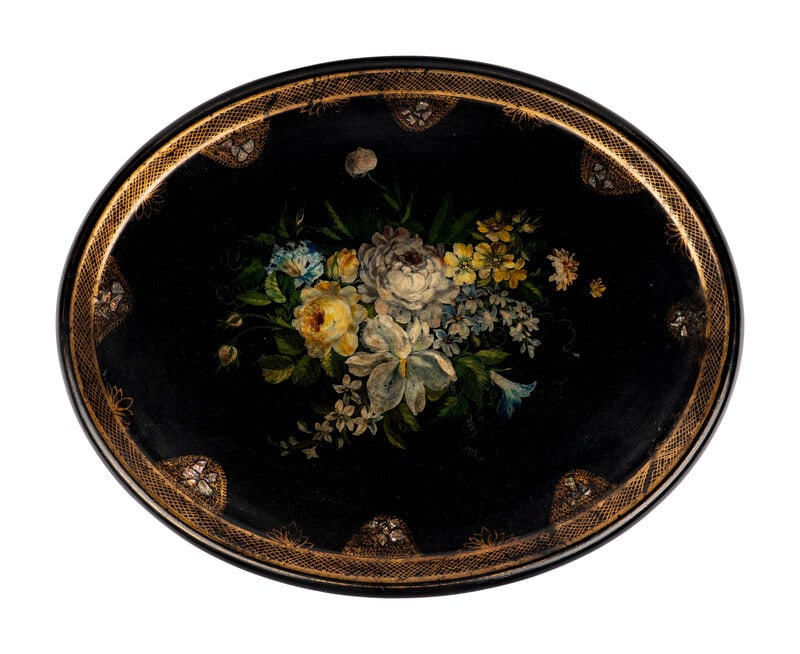 An English Papier Mache Tray (1 of 1)