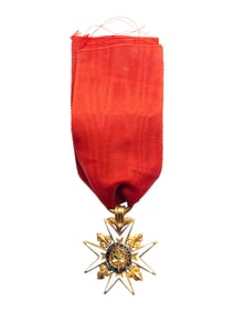 A French Gold and Enamel Order of St. Louis Pendant