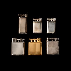 Six Alfred Dunhill Lighters