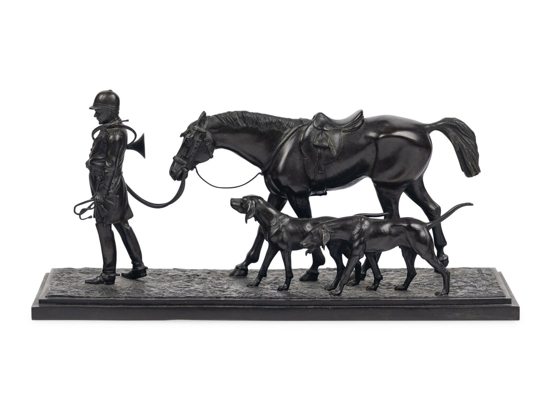 An English Bronze Figural Group (1 of 5)