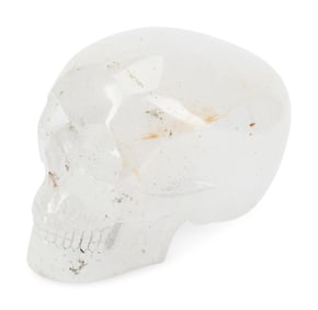 A Large Carved Rock Crystal Skull