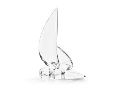 A Steuben Glass Sailboat