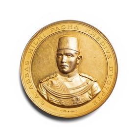 [EXONUMIA] A Gilt-Bronze Commemorative Medallion by Stefano Johnson (1836-e. 20th Century) for the