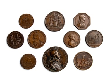 [EXONUMIA] Ten Bronze and Copper Commemorative Medallions