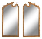 A Pair of Gilt Metal Katie Mirrors