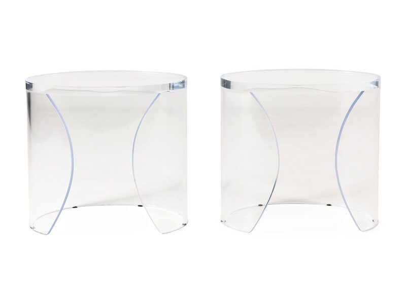 A Pair of Acrylic Side Tables (1 of 7)