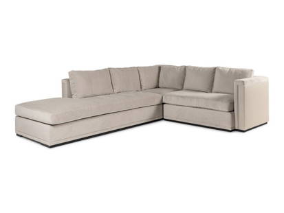 A Custom Sectional Sofa: A Custom Sectional Sofa DMID, Chicago, 21st Century Height 31 x width 125 1/2 x depth 96 inches. Property from the Chicago Residence of Interior Designer Donna Mondi Th
